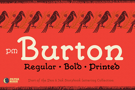 Burton Vintage Pen Lettering