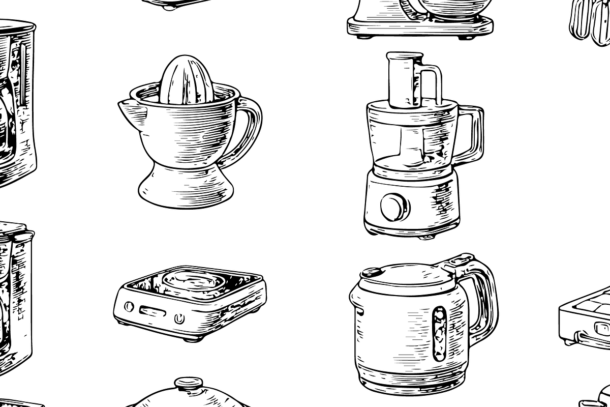 Vintage Kitchen Appliance Set, an Object Graphic by RT Studio (Photo 3 of 4)