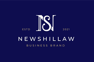 Luxury Letter NS SN Logo