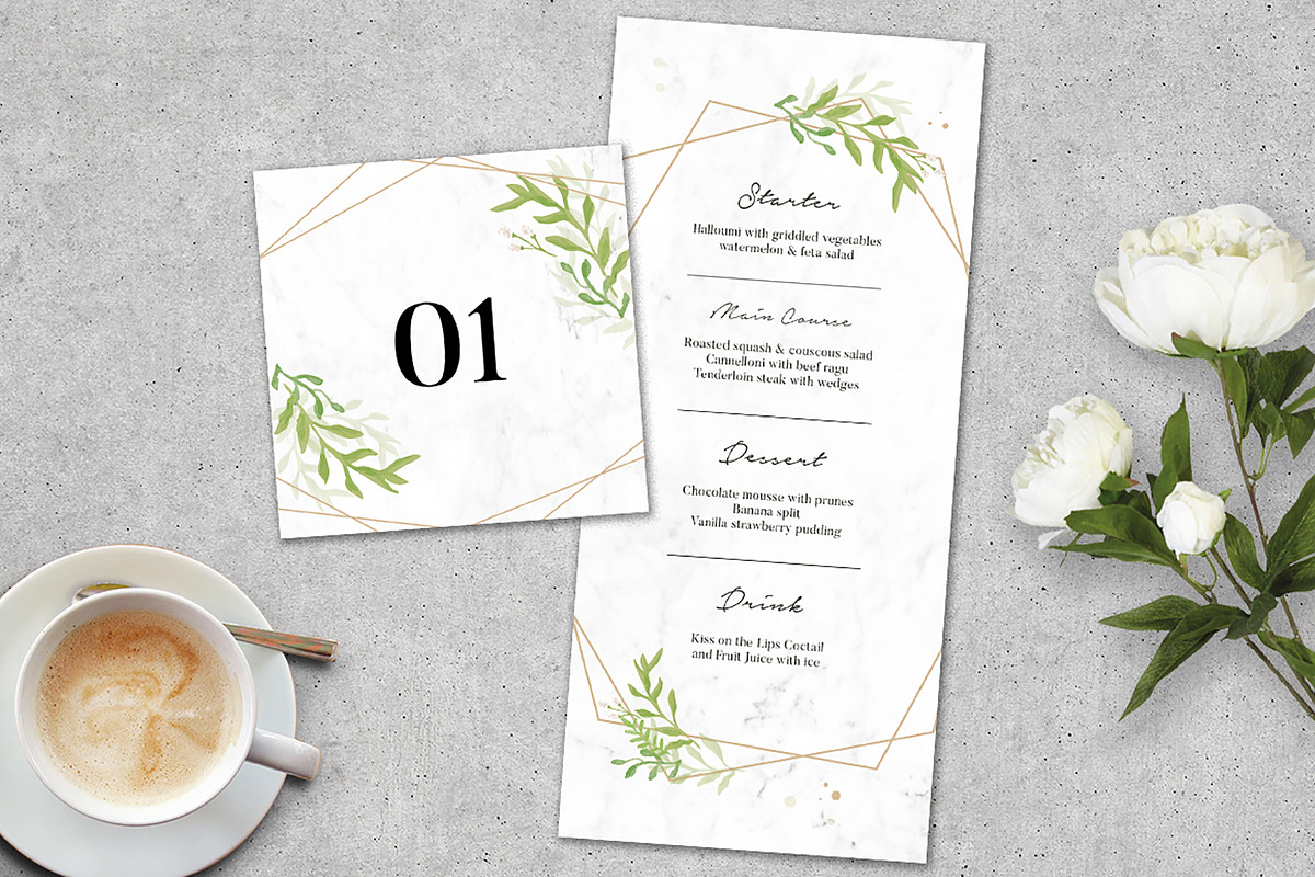Geometric Wedding Invitation Suite, an Invitation Template by Vynetta (Photo 6 of 8)