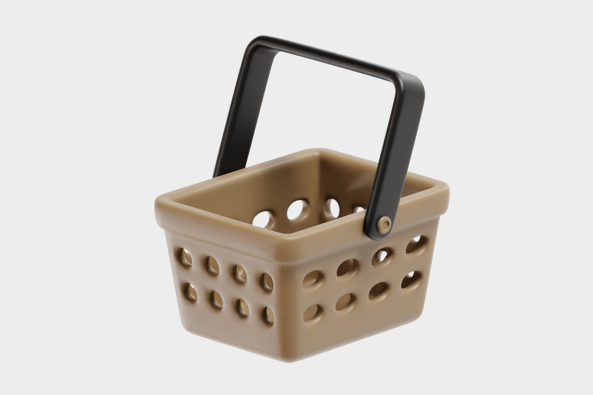 Shopping Basket 01, an Object 3D Model by fahad121 (Photo 4 of 7)