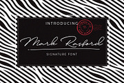 Mark Rasford Signature Font Script, a Script Font by Cotbada_studio (Thumbnail 1 of 9)