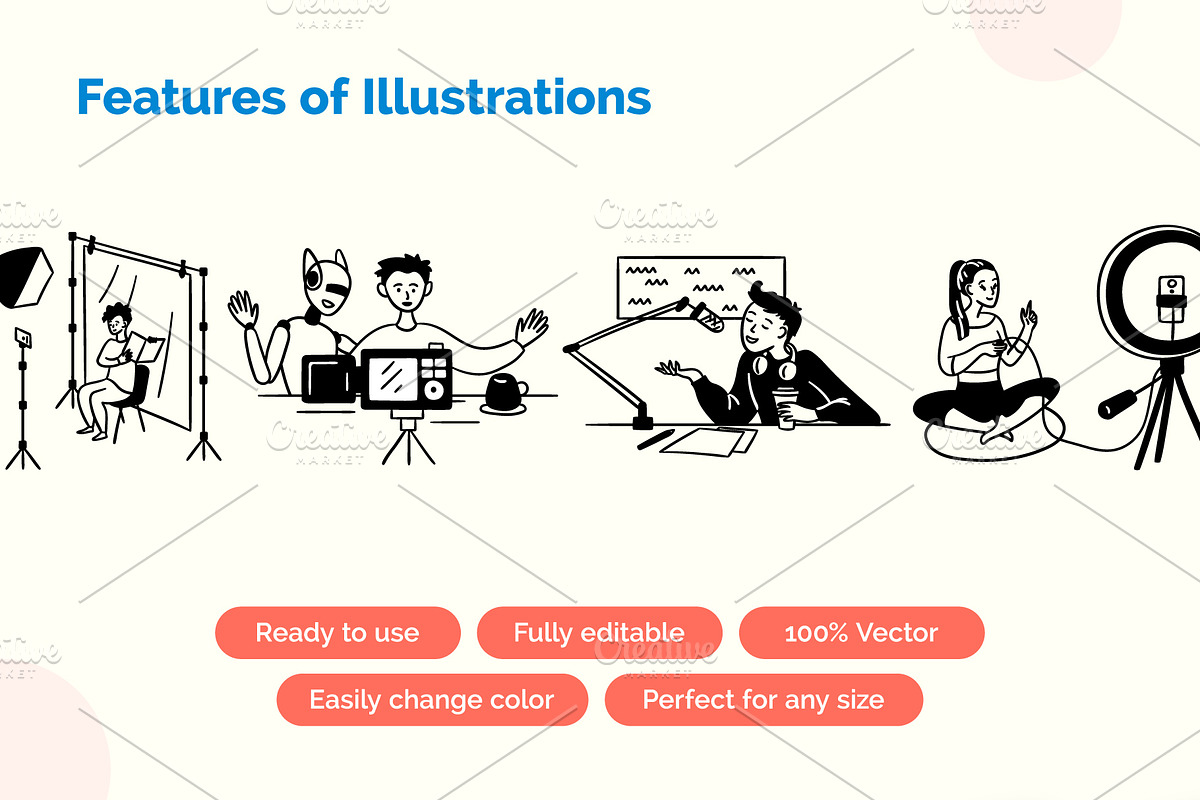 Content Creation Scenes Illustration, an Object Graphic by 35lab (Photo 3 of 7)