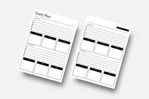 Editable Canva Yearly Planner