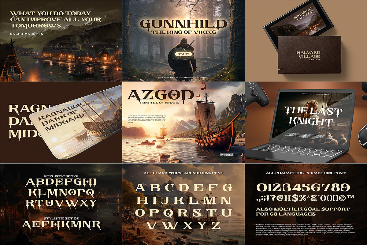 Special Game Font Bundle, a Script Font by Ditatype (Photo 2 of 12)