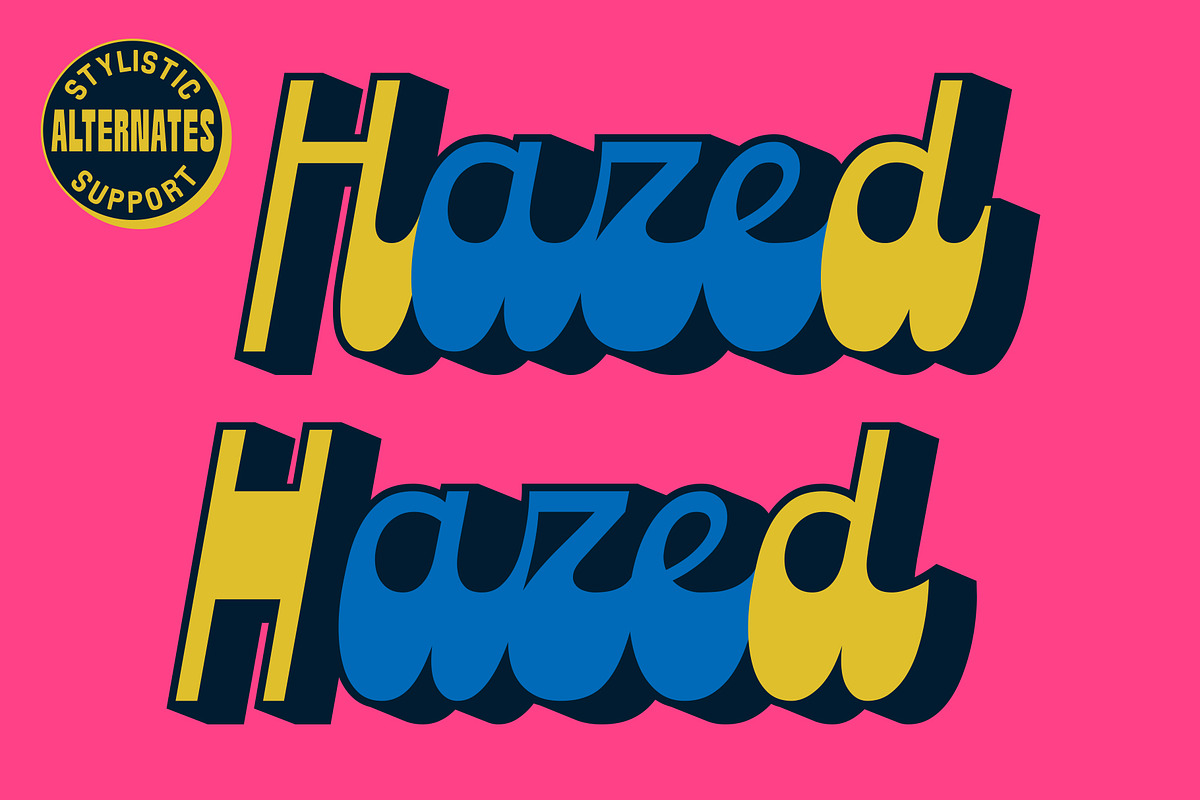 Heilo - Playful Vintage Extrude, a Sans Serif Font by Fateh.Lab (Photo 11 of 17)