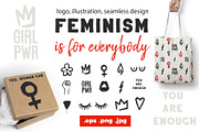 Woman Power Ultimate Pack + Patterns, an Object Graphic by Sopelkin (Thumbnail 1 of 7)