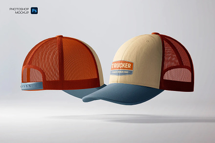 Trucker Cap Mockup, a Hat Mockup by Hubzway