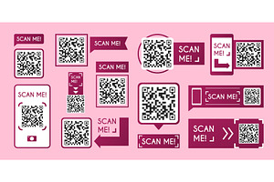 QR code scanner icon with phone, an Object Illustration by art PVP - market