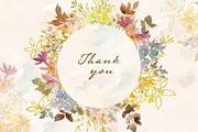 Watercolor Autumn botanical graphics, an Object Graphic by Sawango Designs (Thumbnail 14 of 14)
