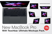 Apple MacBook Pro with Touchbar, a Mac Mockup by RadekBroz (Thumbnail 1 of 5)