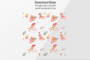 Summertime – Handpainted Watercolor, a Seasonal Illustration by Marine art (Thumbnail 4 of 6)