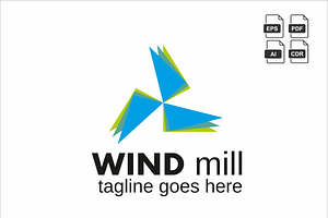Wind Mill Logo Template