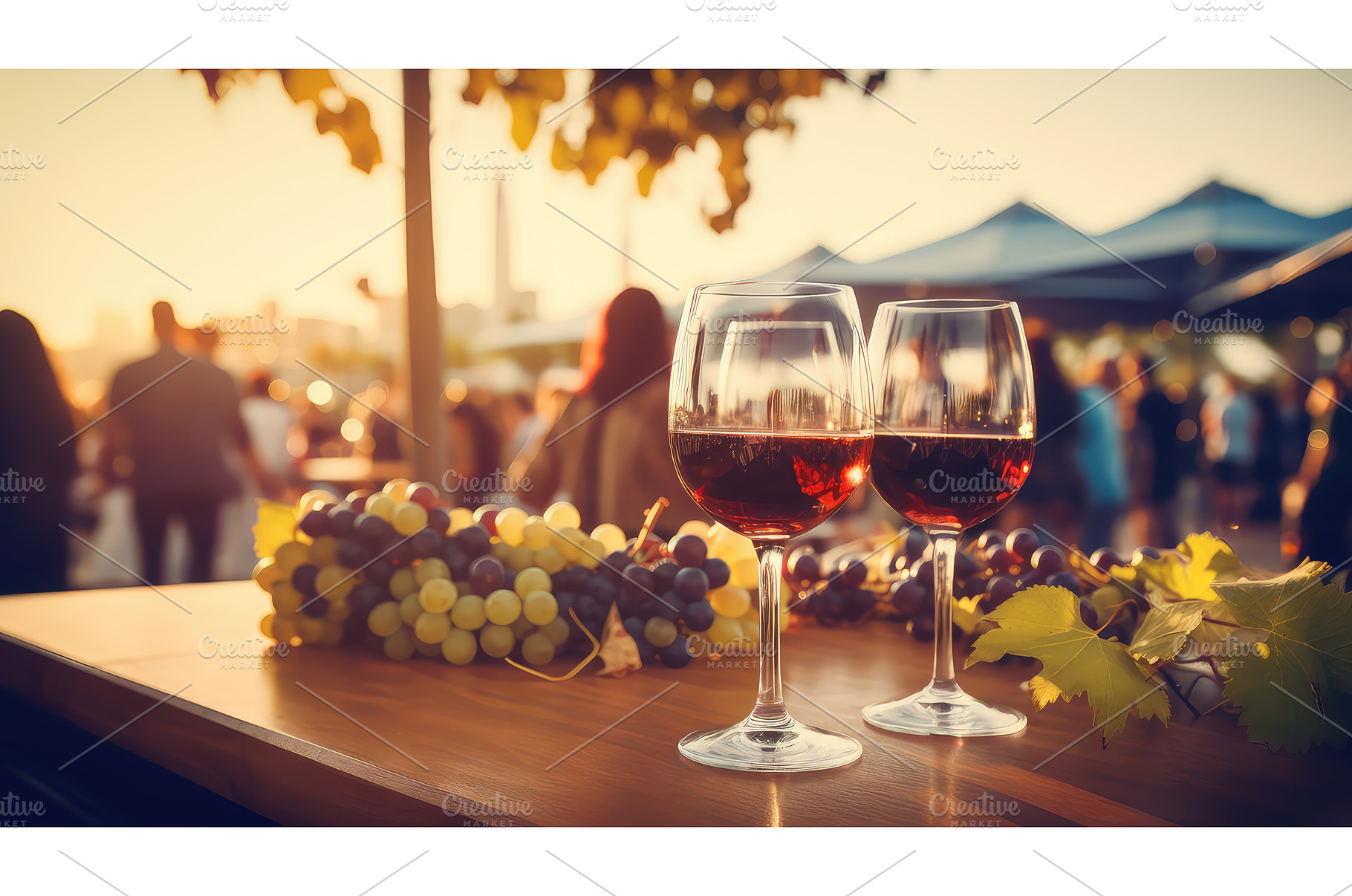 group event wine drink outdoor ai, a Food & Drink Photo by pikepicture