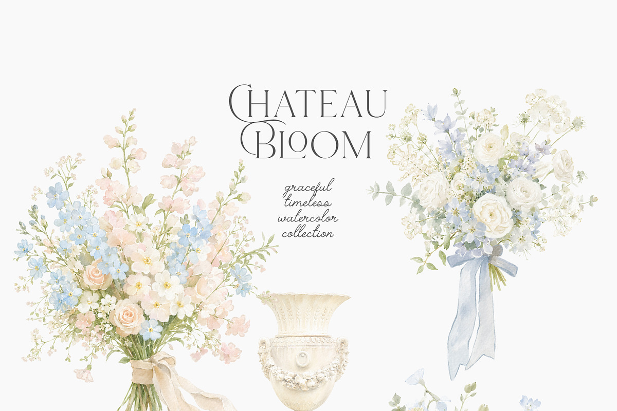 Chateau Bloom-English Garden Clipart, an Object Illustration by studioequinox (Photo 5 of 15)