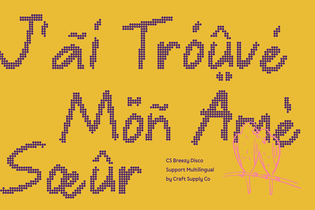 CS Breezy Disco, a Handwritten Font by Craft Supply Co. (Photo 7 of 8)
