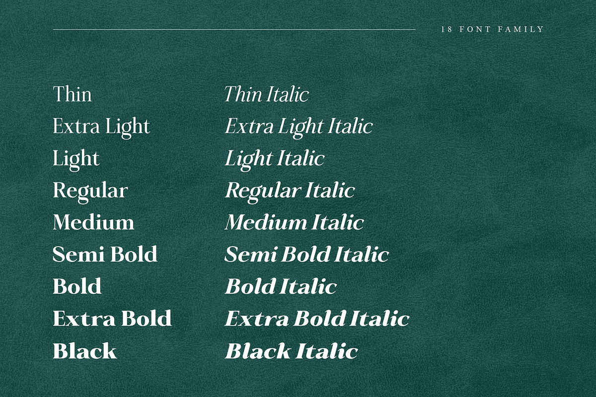 Krisma Serif - Elegant Serif Family, a Serif Font by Krismagraph (Photo 13 of 15)