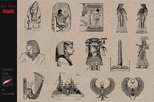 Egyptian Stamp Tattoo Mythology Art