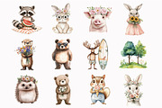 Summer Woodland Clipart, a Seasonal Illustration by Design Market (Thumbnail 5 of 5)