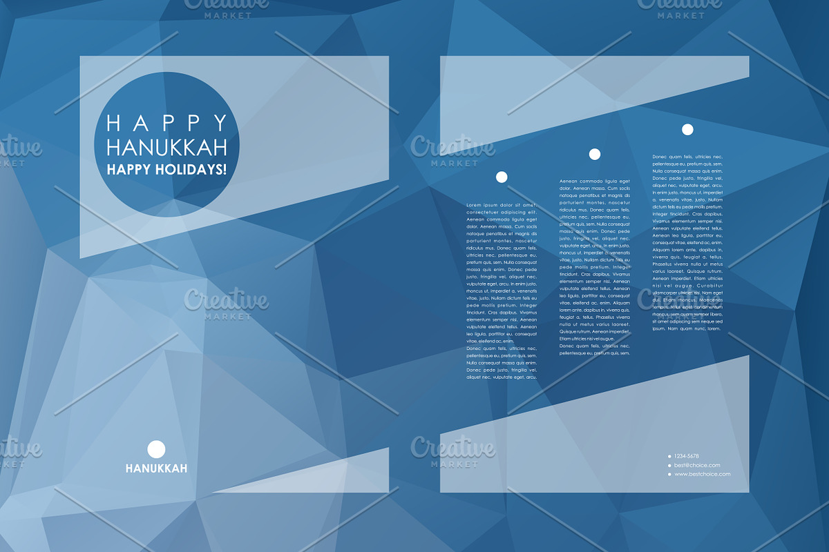 Hanukkah. 9 Brochure Templates, a Brochure Template by Palau (Photo 6 of 10)
