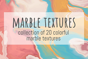 Colorful marble textures