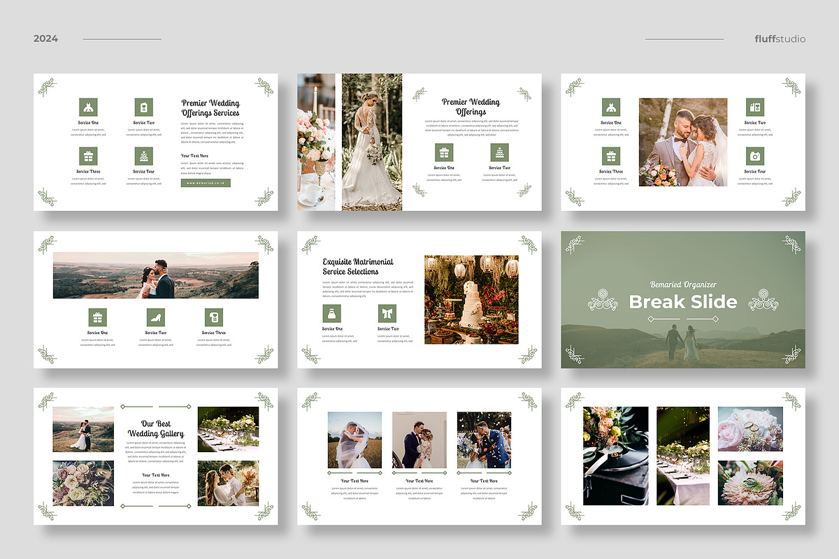 Wedding Google Slides Template, a Presentation Template by fluffstudio (Photo 4 of 5)