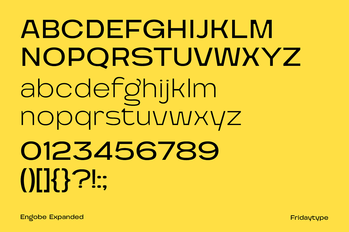 Engobe Expanded, a Sans Serif Font by Fridaytype (Photo 6 of 12)