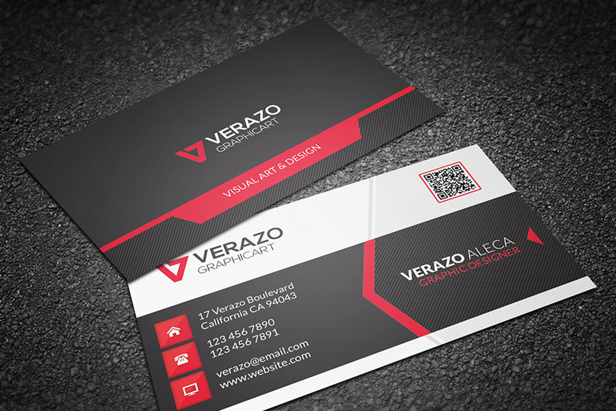 Modern Corporate Business Card, a Business Card Template by Verazo (Photo 2 of 3)