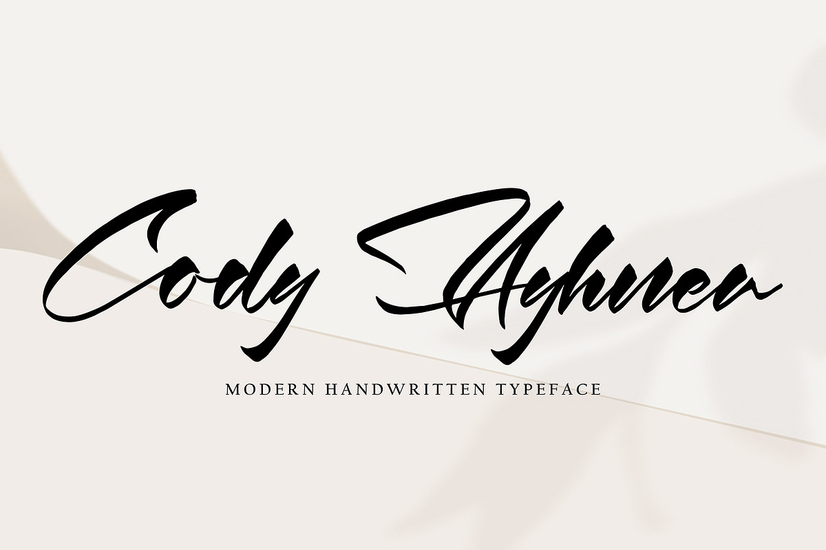 Cody Ayhmer, a Handwritten Font by HaKi Studio (Photo 1 of 5)