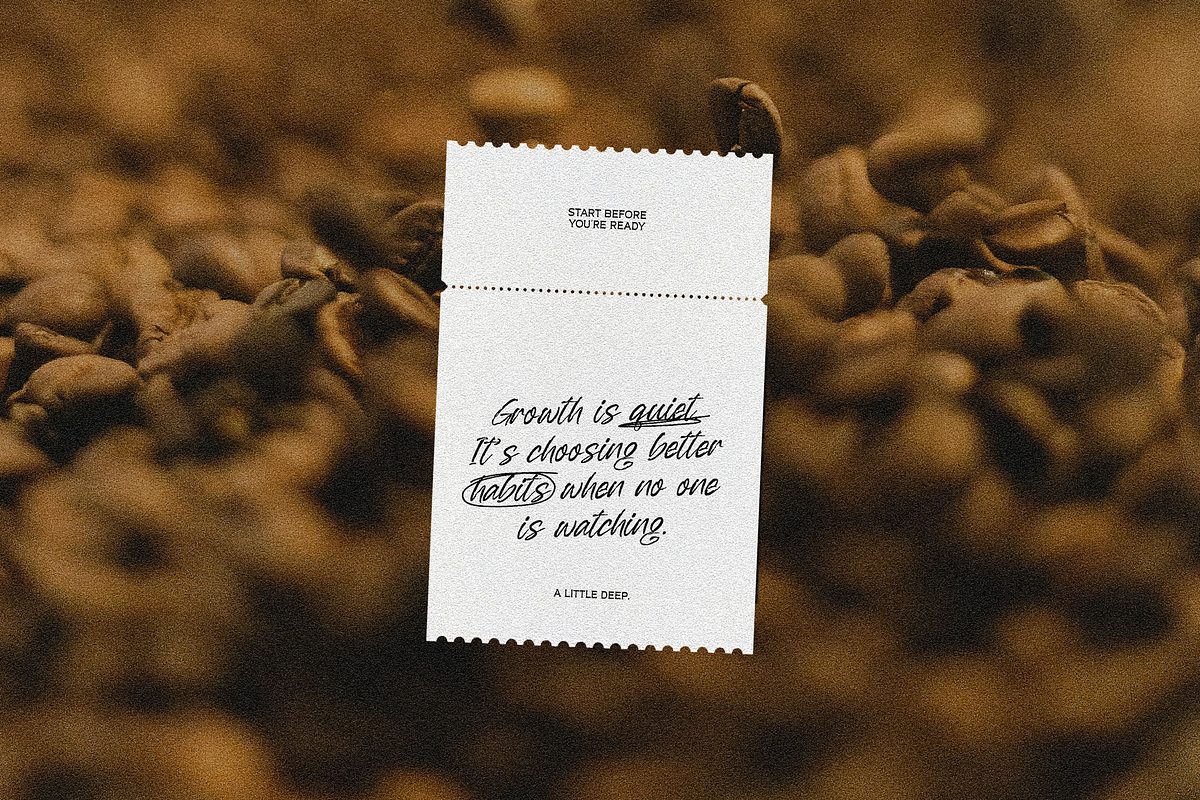 OverSlept - Brush Script Typeface, a Script Font by Typeparties (Photo 6 of 8)