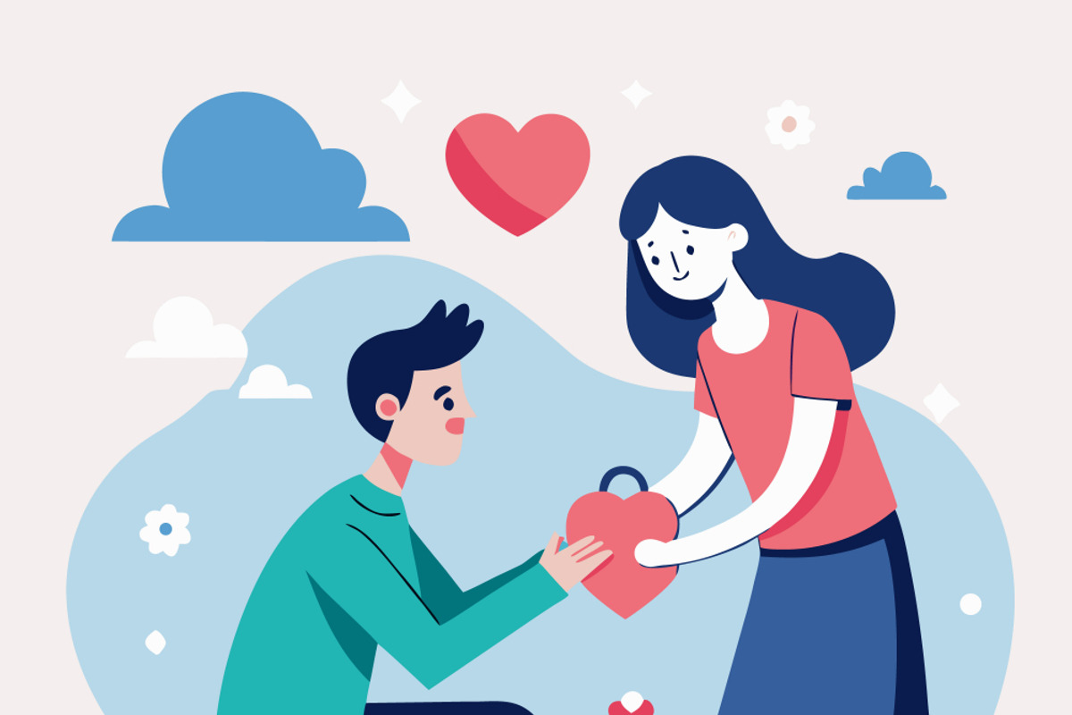 Couple heart-shaped plant, a Person Illustration by SouravDesign (Photo 3 of 3)