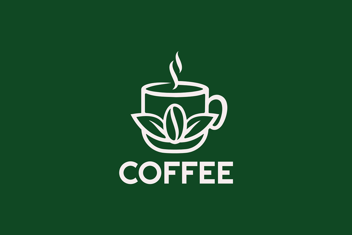 Coffee and Bean Hot Cup Drink Logo, a Branding & Logo Template by Signatoro (Photo 3 of 3)