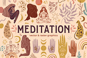 Meditation Bundle, a Healthcare Illustration by Annie Konst (Thumbnail 1 of 30)