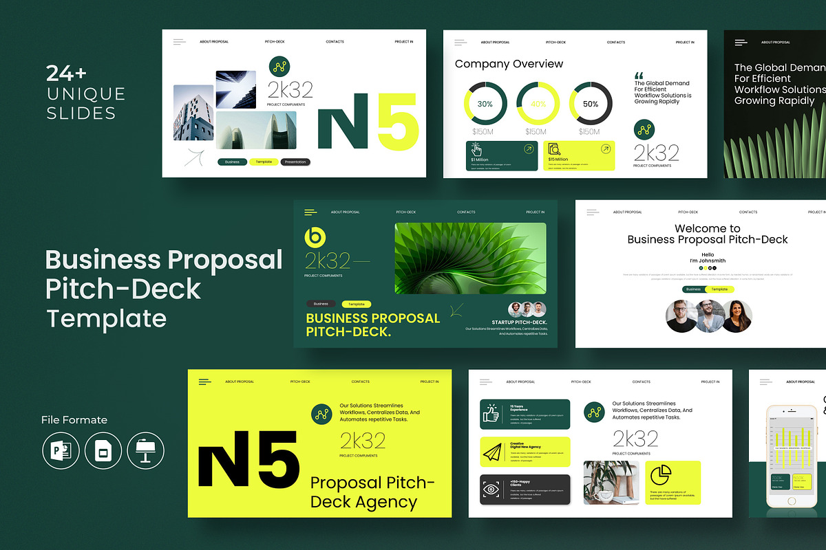 Business Proposal Pitch-Deck, a Presentation Template by Creative-Work (Photo 1 of 9)