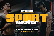 Sport Master Font, a Sans Serif Font by QR Design Studio (Thumbnail 1 of 12)