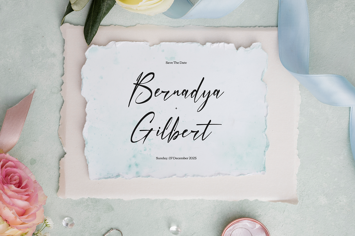 Faduga Elistonia Handwritten Script, a Script Font by gracetype_studio (Photo 8 of 12)