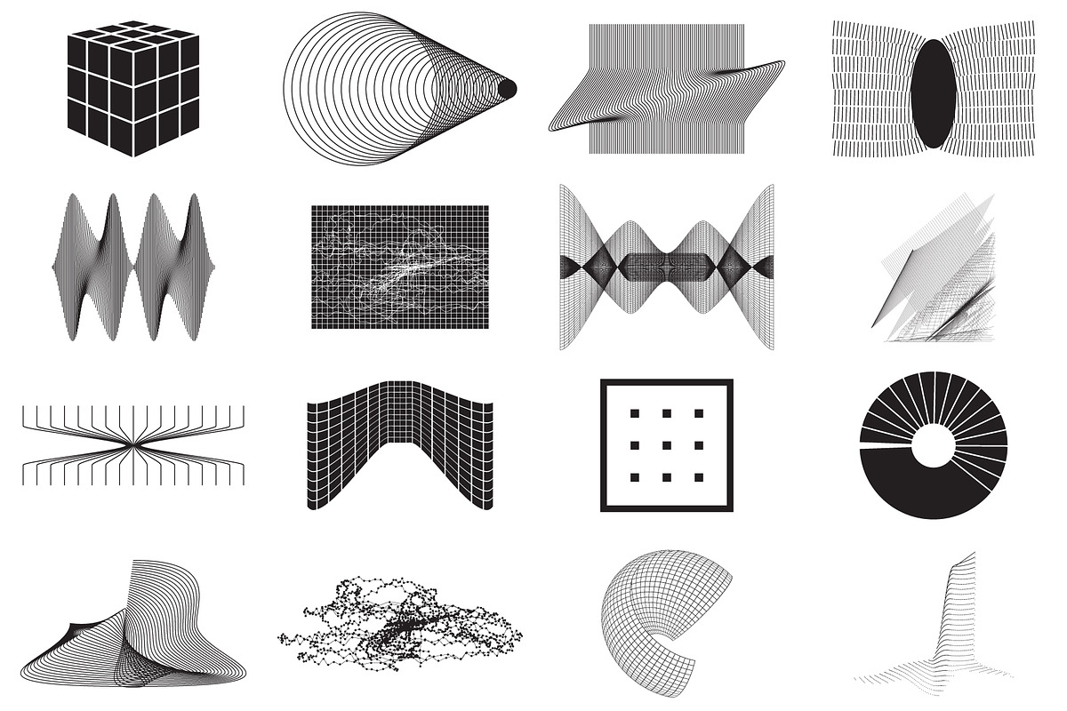 80 Vector Abstract Shapes Vol.2, an Object Graphic by Vanzyst