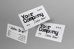 White Minimalist Business Card, a Business Card Template by graphicook