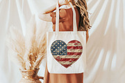 USA Patchwork American Heart Png, an Illustration by Designking (Thumbnail 4 of 6)
