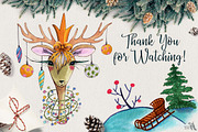 Fashion Christmas Deers Creator, an Object Graphic by Fluffy Unicorn (Thumbnail 7 of 7)