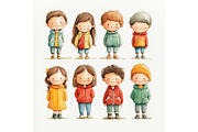 Prompt Hand-Drawn Children Clipart, a Decorative Illustration by Creative design (Thumbnail 7 of 7)