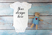 29 Baby Bodysuit mockup bundle., a Print Template by MockupMarket (Thumbnail 10 of 30)