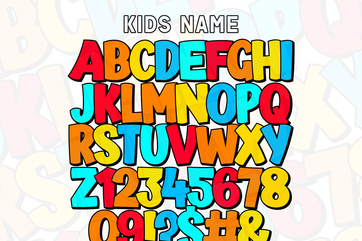 Kids Name | Cute Kids Font, a Handwritten Font by MaxArt Foundry (Photo 2 of 4)
