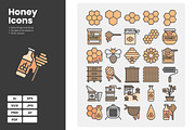 Honey Icons Pack, a Duotone Icon by erifqizeicon (Thumbnail 2 of 2)