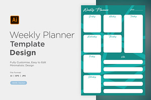 Weekly Planner Sheet Design-10