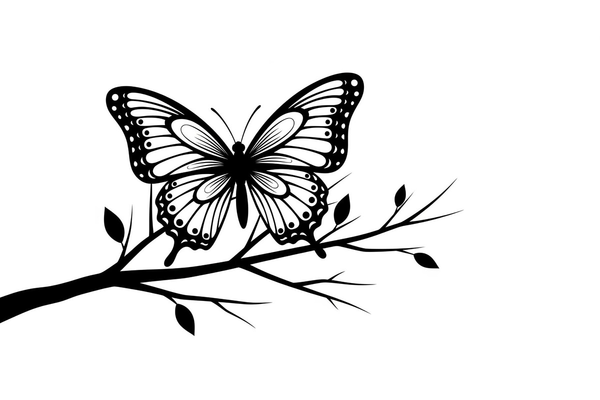 Butterfly Branch SVG Bundle, an Illustration by Creativeshirt (Photo 13 of 31)