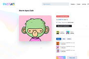Pastel NFT marketplace HTML template, a Bootstrap Template by IG Design (Thumbnail 7 of 11)