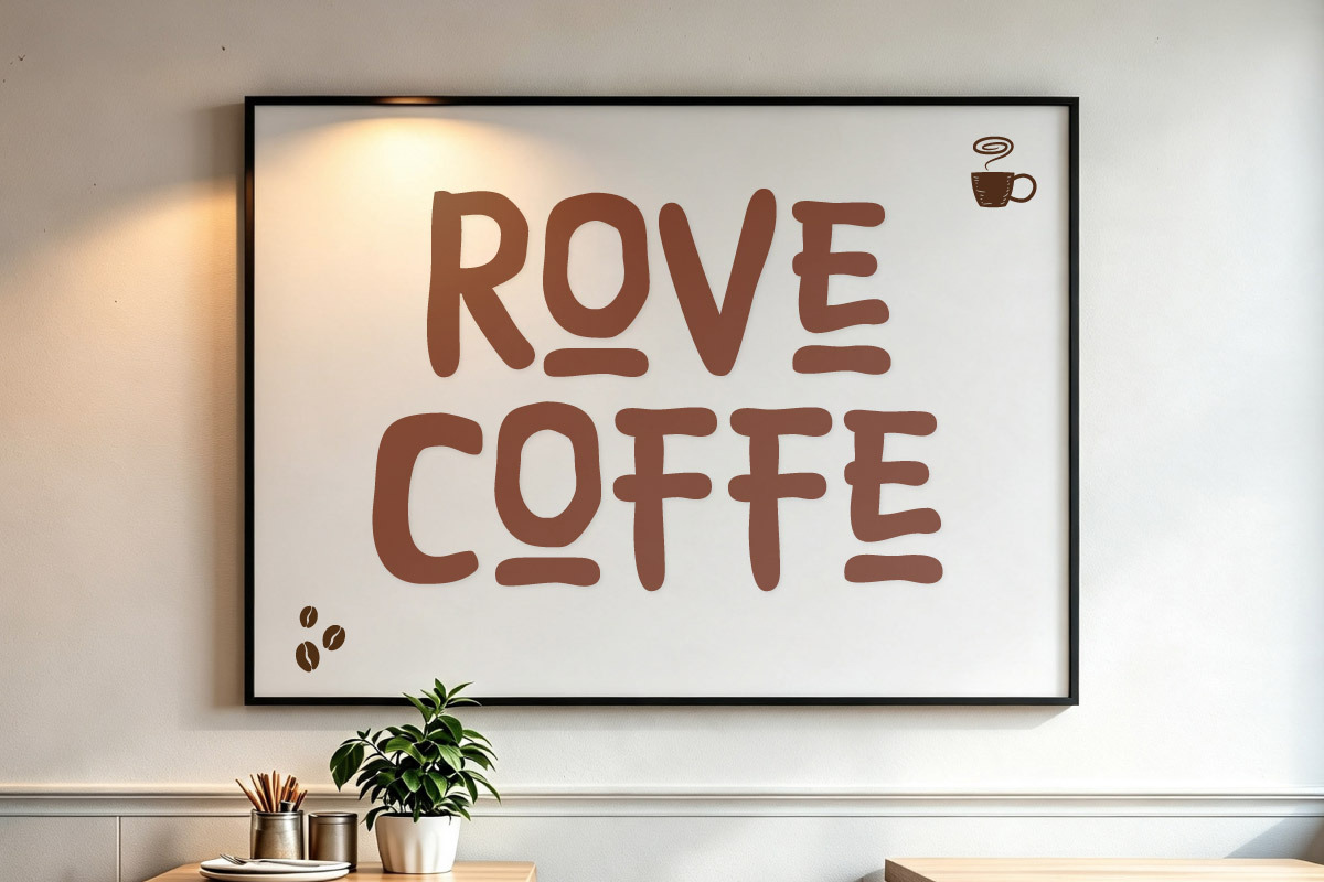 Brewlin Ruffe - Coffee Display Font, a Handwritten Font by productype1 (Photo 7 of 10)