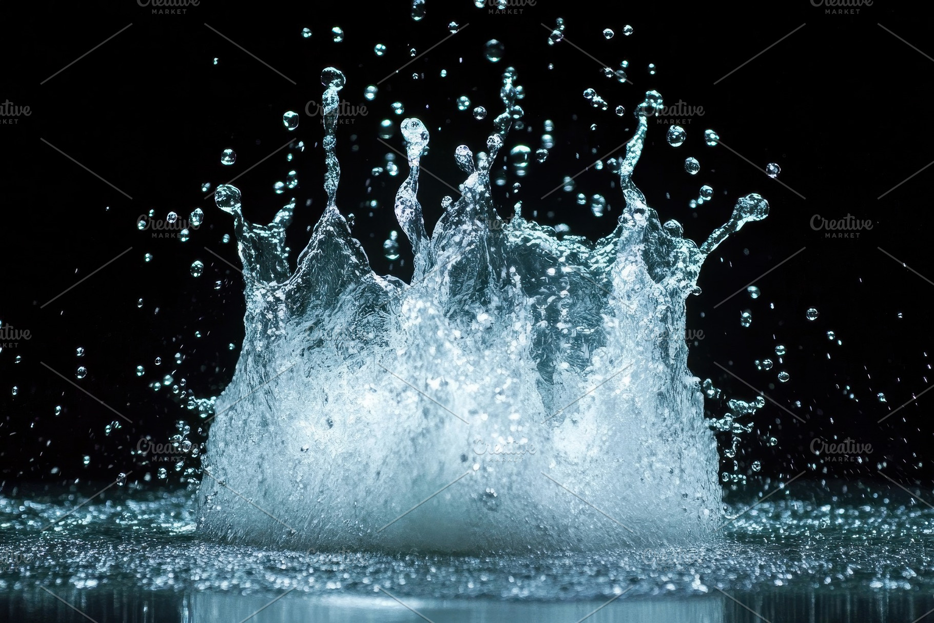 Real water splash explosion captured, a Photo by Iftikhar Alam