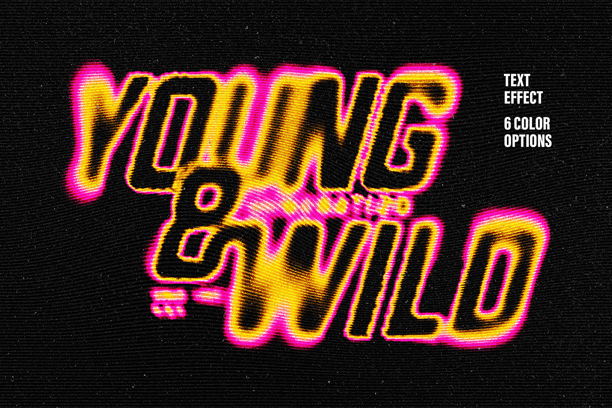 Wave Halftone Text Effect, a Layer Style Add-On by Design Squad (Photo 1 of 7)